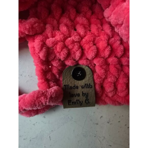 Handmade Crochet Bikini Top With Adjustable Tie Straps & Soft Textured Pattern I - Picture 4 of 6